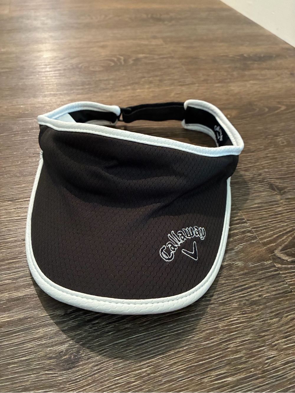 Callaway Black Visor with White Trim for women